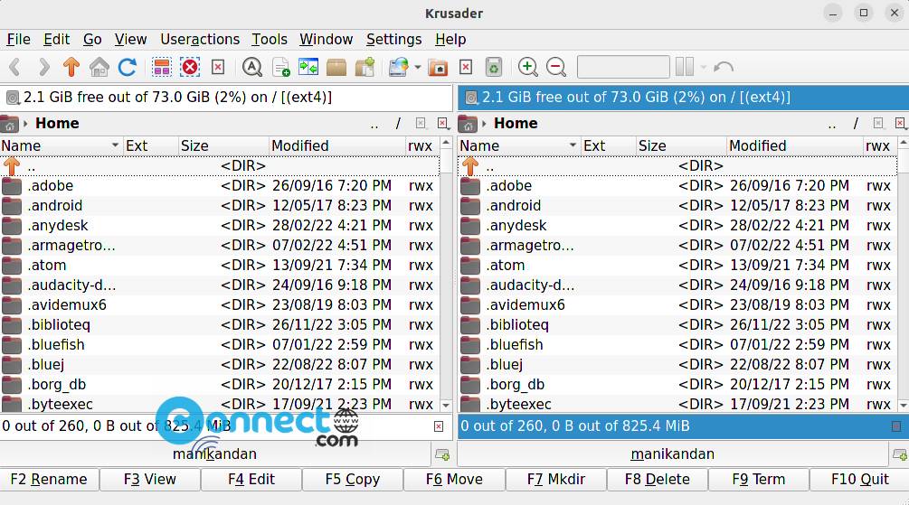Krusader File Manager