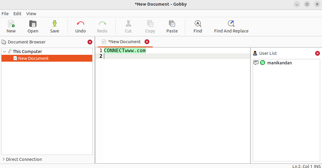 Gobby Realtime Collaborative Editor