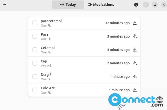 Capsule Medication Tracker app
