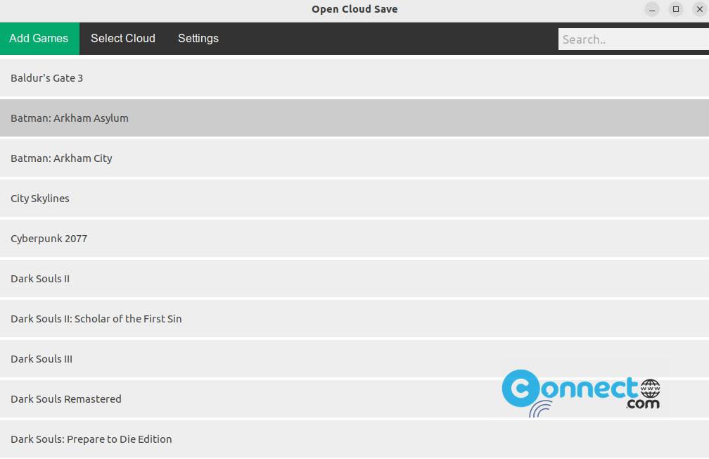 Open Cloud Save sync app