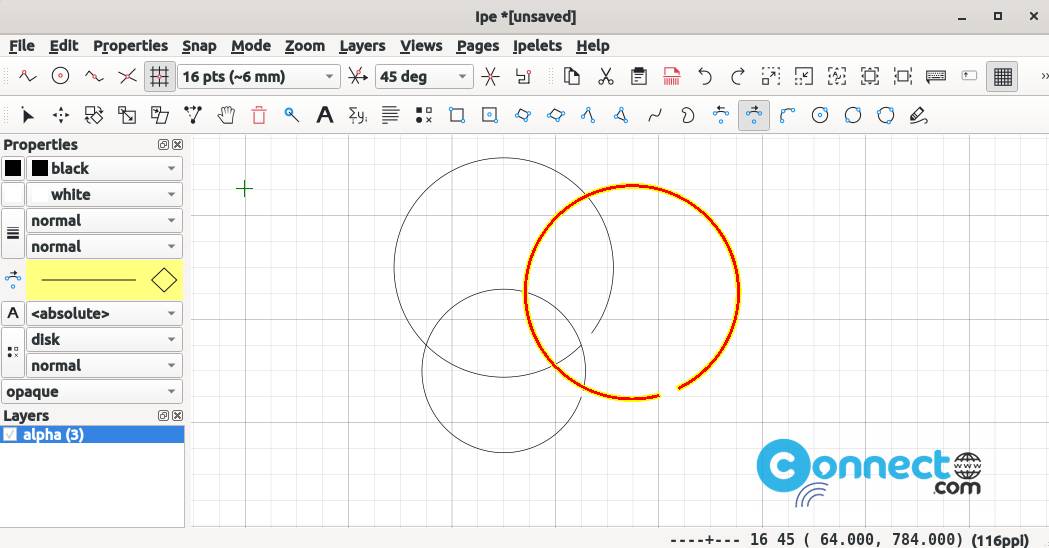 Ipe Drawing editor app