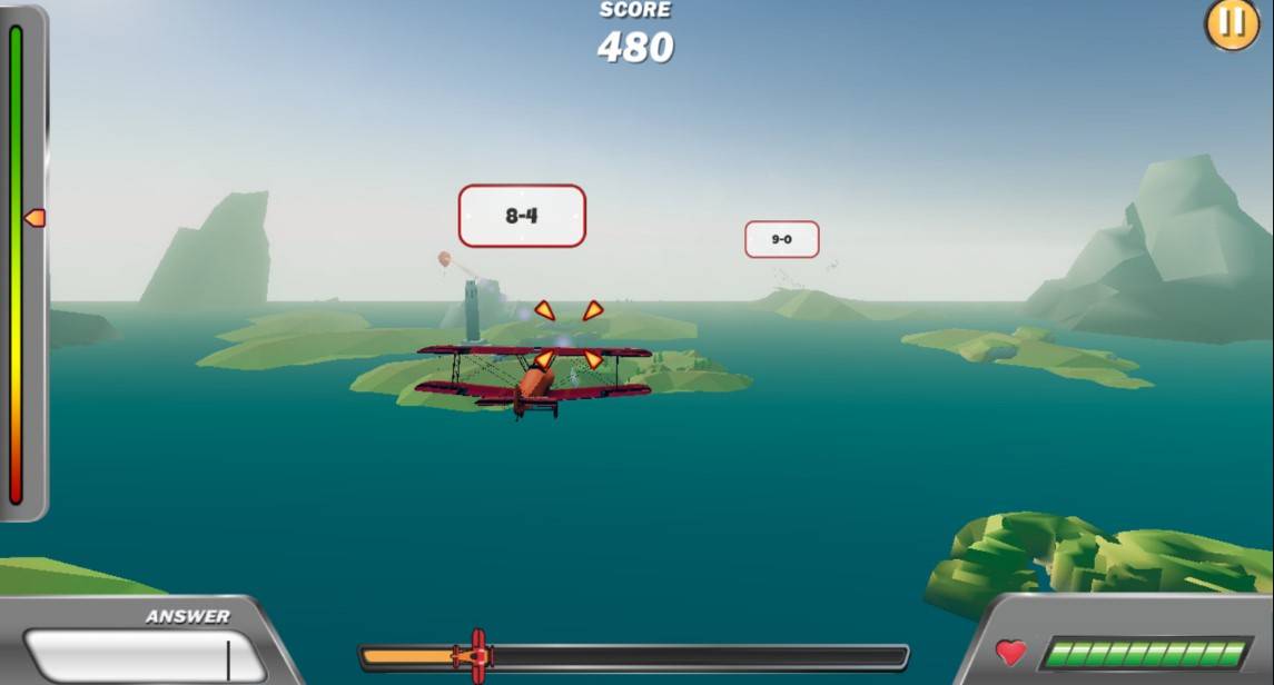 Missile Math game