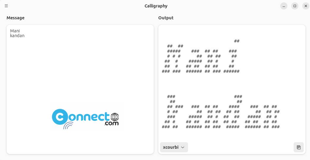 Calligraphy ASCII Banners app