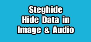 Read more about the article Steghide Steganographic Software –  Hide Data in Image and Audio Files