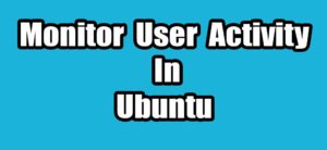 Read more about the article How To Monitor User Activity In Ubuntu using Acct