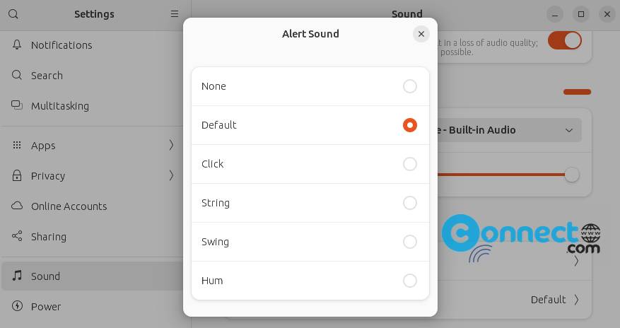 Ubuntu Alert sound