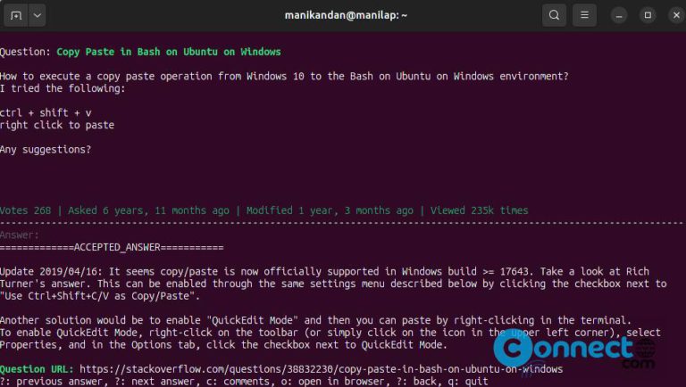 How to Browse Stack Overflow From Command line Using SoCLI | CONNECTwww.com