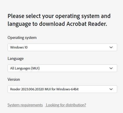 Acrobat Reader Standalone Offline Installer