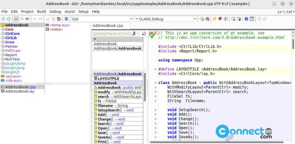 TheIDE U++ Cross Platform App Development Framework IDE | CONNECTwww.com