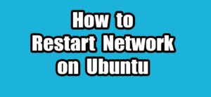 Read more about the article How to Restart Network on Ubuntu