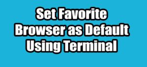 Read more about the article How to Set Your Favorite Browser as Default through Terminal in Ubuntu