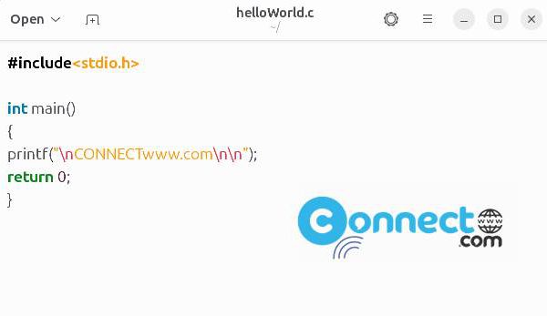 How to Write and Run a C Program in Ubuntu Linux | CONNECTwww.com