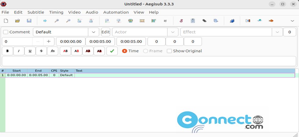 Aegisub Advanced Subtitle Editor Application | CONNECTwww.com