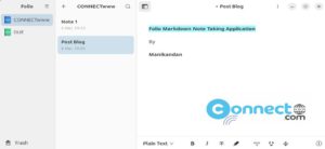 Read more about the article Folio Markdown Note Taking Application