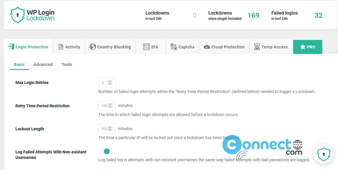 Login LockDown WordPress plugin