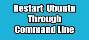 Read more about the article How to Reboot Restart Ubuntu Through Command Line