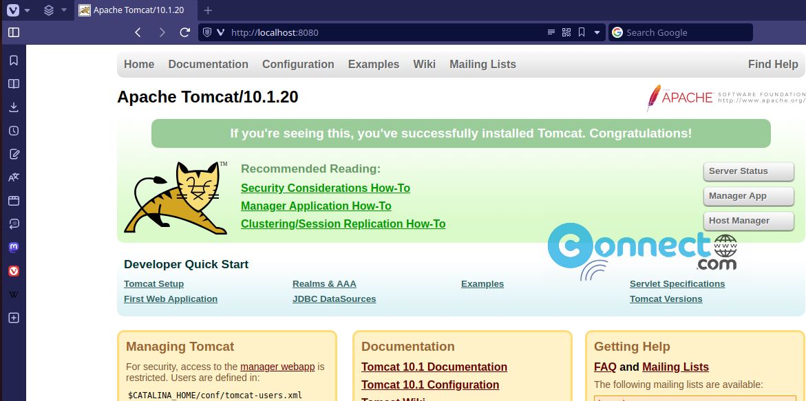 Tomcat Web UI