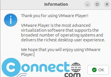VMware Workstation Player thank you