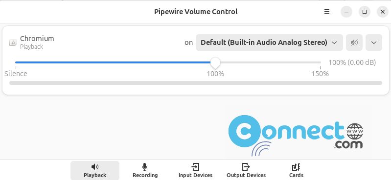 Pipewire Volume Control Pwvucontrol