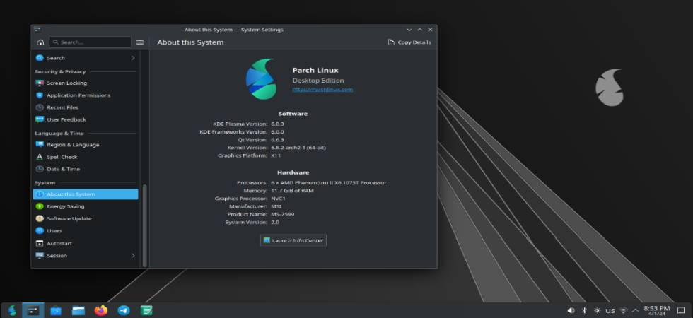 Install Parch Linux on VirtualBox | CONNECTwww.com