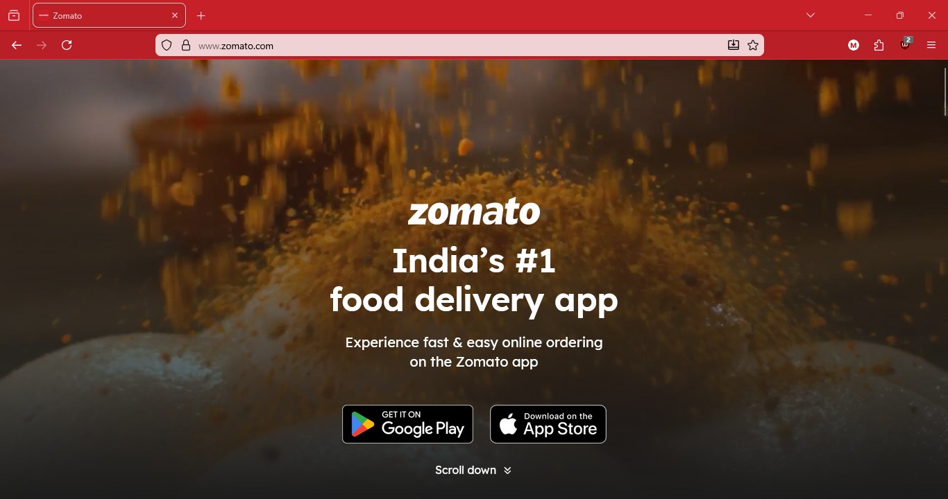 Ambient Theme by Site Colour red